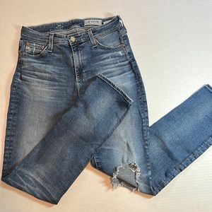 AG The Mari High Rise Straight Jeans Sz 28R